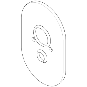 Dornbracht cover EHM-WFB-UP Domani chrome 90110205100-00 x 170 x 65 mm chrome