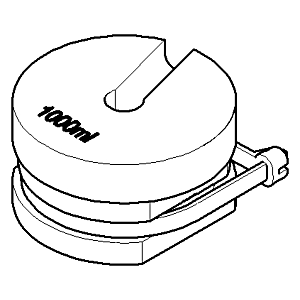 Dornbracht Flaschenadapter 1000 ml Du 9011030820090 roh