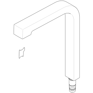 Dornbracht outlet EHM kitchen match1 hole 801 269x214x41_chrom