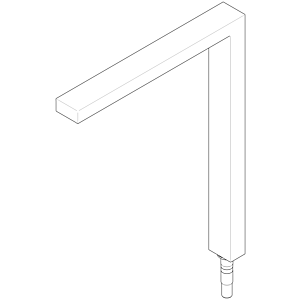 Dornbracht Auslauf Kpl. 90110618808-06 platin matt