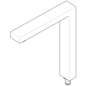 Dornbracht bec 165 mm 90110619207-06 platine mat