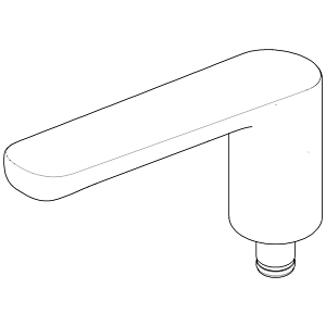 Dornbracht spout cpl. 90119000300-00 chrome