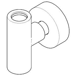 Dornbracht T-Stueck Standbr. kompl. vc 90171103301-00 ERSATZTEILE 90171103301 Chrom