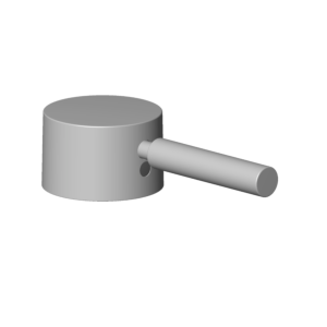 Dornbracht handle for shower wall 90206600600-33 90206600600 52 x 35 x 117 mm black matt