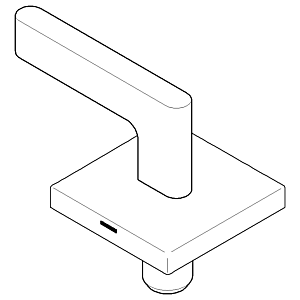 poignée Dornbracht pour baignoire 90207005700-28 90207005700 60 x 60 x 40 mm laiton payé