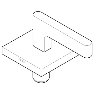 Dornbracht poignée pour baignoire 90207005701-28 90207005701 60 x 60 x 40 mm laiton payant