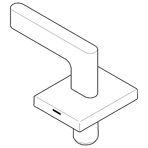 poignée Dornbracht pour lavabo 90207005702-28 90207005702 60 x 47,5 x 40 mm laiton ge