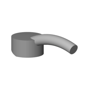 Dornbracht sous Levier UP complet 90208704100-00 Yota chromé