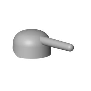 poignée Dornbracht complète - 90209404200-00 chromé , 35 x 10 x 10