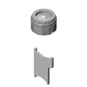 Dornbracht Luftsprudler 90230102607-00 mit Schlitz M24x1, 8,0l/min-chrom