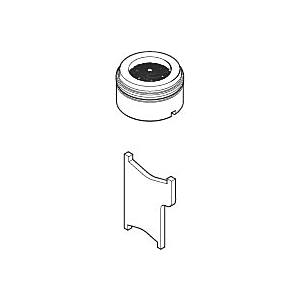 Dornbracht aerator with slot 90230102608-08 platinum