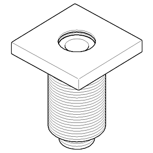 Dornbracht Rosette 90277802300-06 platin matt