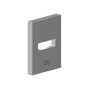 Dornbracht rosette for wall outlet 90277805500-00 90277805500 80 x 60 x 9 mm chrome