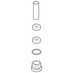 Dornbracht kit de conversion WA serrure d&#39;entrée 9028220100090 90282201000 D 19 x 40 mm