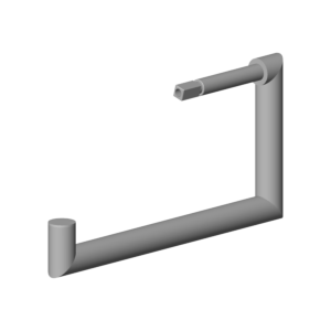 Dornbracht Rohr mit Aufnahme 90282262800-06 platin matt