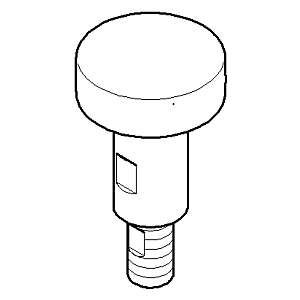 Dornbracht pull rod for diverter 90310913900-33 90310913900 D.26 x 47.3 mm matt black