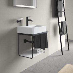 Duravit DuraSquare Metallkonsole 0031104600 wandhängend, zu Waschtisch 073245, schwarz matt