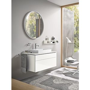 Duravit DuraSquare Aufsatzbecken 60cm weiss
 mit L-Cube Konsolenwaschtischunterbau102 x 55 cm weiß matt