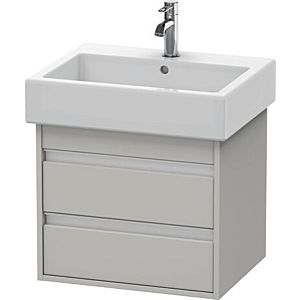 Duravit Ketho Waschtisch-Unterschrank KT663609191 55 x 44 cm, Taupe, 2 Schubkästen, wandhängend