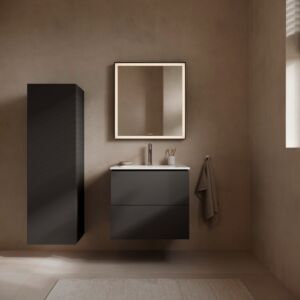 Duravit L-Cube Waschtischunterbau LC624004949 Graphit Matt, 62x55,5x48,1cm, 2 Schubladen