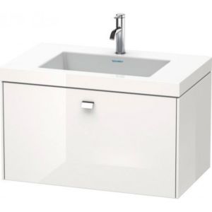 Duravit Brioso c-bonded washbasin with substructure BR4601N2222, 80x48cm, White High Gloss , without tap hole