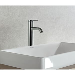 Duravit C.1 L Waschtischarmatur C11030002010 chrom, ohne Ablaufgarnitur, Ausladung 136mm