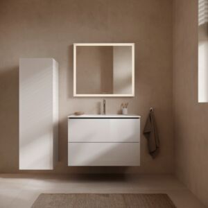 Duravit L-Cube Waschtischunterschrank LC624102222 82x55x48,1cm, 2 Schubladen, Weiß Hochglanz