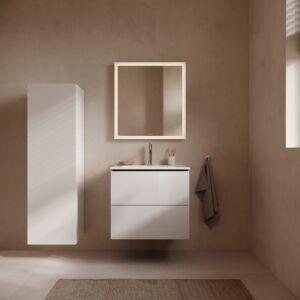 Duravit L-Cube Waschtischunterbau LC624002222 Weiß Hochglanz, 62x55,5x48,1cm, 2 Schubladen