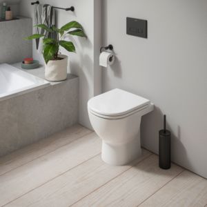 Duravit D-Code Standing Washdown WC Compact 2036090000 Rimless, Horizontal Outlet, White High Gloss