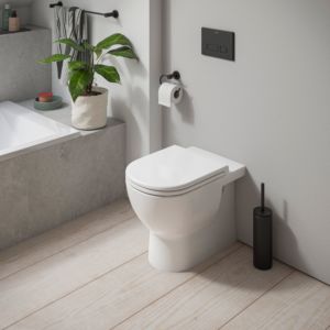 Duravit D-Code Standing Washdown WC 2037090000 Rimless, Horizontal Outlet, White High Gloss