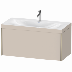 Duravit XViu Meuble XV4611OB191C 100x48cm, 2000 gigogne, 2000 trou de coulée, champagne mat, Cadres C, taupe mat