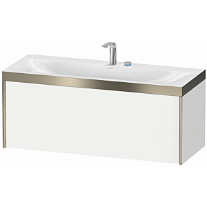 Duravit XViu vasque XV4612EB118P 120x48cm, 2000 , 2 trous pour robinetterie, champagne mat, Cadres P, blanc mat