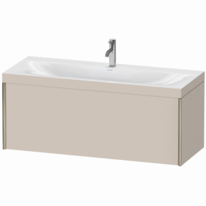 Duravit XViu Meuble XV4612OB191C 120x48cm, 2000 gigogne, 2000 trou de coulée, champagne mat, Cadres C, taupe mat