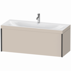 Duravit XViu Meuble XV4612OB291C 120x48cm, 2000 gigogne, 2000 trou de coulée, noir mat, Cadres C, taupe mat