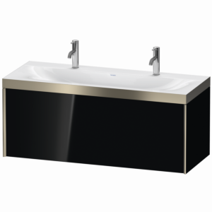 XViu Duravit vasque XV4613OB140P 120x48cm, 2000 , champagne mat, Cadres P, noir brillant