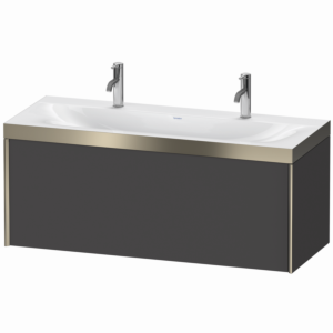XViu Duravit vasque XV4613OB149P 120x48cm, 2000 , champagne mat, Cadres P, graphite mat