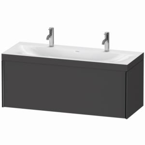 XViu Duravit vasque XV4613OB249C 120x48cm, 2000 , noir mat, Cadres C, graphite mat