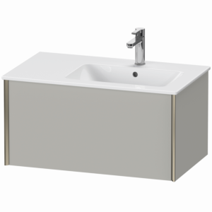 XViu Duravit vasque XV40260B107 81 x 40 x 48 cm, gris béton mat, 2000 , suspendu, champagne mat