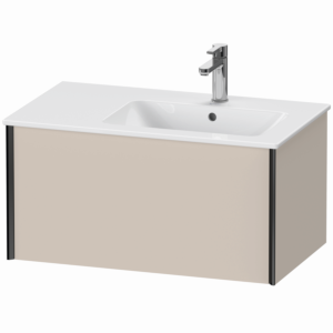 Duravit XViu vanity unit XV40260B291 81 x 40 x 48 cm, matt taupe, 2000 pull-out, wall-hung, matt black