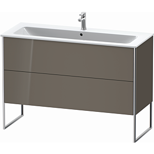 Duravit XSquare Waschtisch-Unterschrank XS444808989 121x59,2x47,8cm, 2 Auszüge, Flannel Grey hochglanz