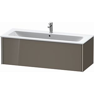 Duravit XViu Waschtisch-Unterschrank XV40280B189 121 x 40 x 48 cm, flannel grey hochglanz, 1 Auszug, wandhängend, champagner matt