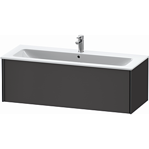 Duravit XViu vanity unit XV40280B249 121 x 40 x 48 cm, graphite matt, 2000 pull-out, wall-hung, black matt