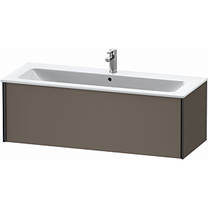 Duravit XViu Waschtisch-Unterschrank XV40280B290 121 x 40 x 48 cm, flannel grey seidenmatt, 1 Auszug, wandhängend, schwarz matt