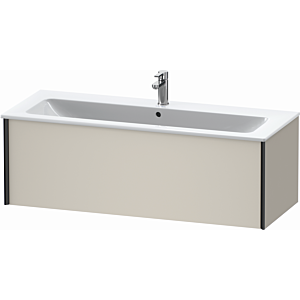 Duravit XViu vanity unit XV40280B291 121 x 40 x 48 cm, matt taupe, 2000 pull-out, wall-hung, matt black
