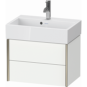 Duravit XViu Waschtisch-Unterschrank XV43160B118 58,4x38,4x39,7cm, 2 Schubkästen, champagner matt, weiß matt