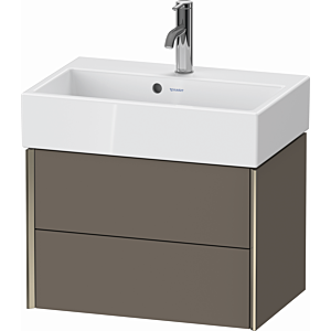 XViu Duravit vasque XV43160B190 58,4x38,4x39,7cm, 2 tiroirs, champagne mat, flanelle gris soie mat
