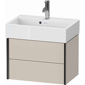 Duravit XViu vanity unit XV43160B291 58.4x38.4x39.7cm, 2 drawers, matt black, matt taupe