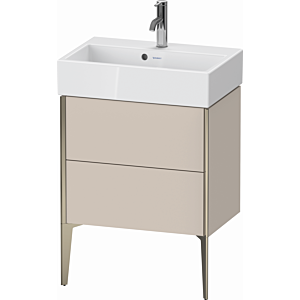 Duravit XViu vanity unit XV44580B191 58.4x38.4x49.3cm, 2 pull-outs, matt champagne, matt taupe