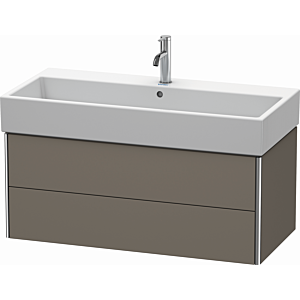 Duravit XSquare Duravit XSquare XS419609090 98.4x39.7x46cm, 2 drawers, flannel gray silk matt