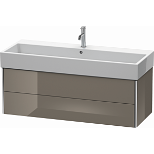 Duravit XSquare Waschtisch-Unterschrank XS419708989 118,4x39,7x46cm, 2 Schubkästen, Flannel Grey hochglanz